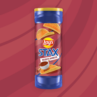 Lay's Stax Mesquite Barbecue Flavored Potato Crisps, 156g